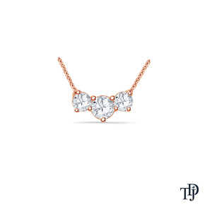 Pendentif solitaire rond à trois pierres en or 10 carats, fabrication OEM, vente en gros et au détail - Product Image 1