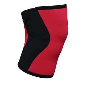 Neoprene <b>Knee</b> Support Compression <b>Knee</b> <b>Sleeves</b> Red Black Breathable Universal Fit Pull-On Protection All Seasons - Product Image 1