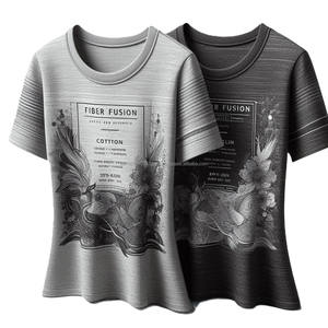 OEM 180 GSM 100% Cotton <b>Ladies</b> <b>T</b>-<b>Shirts</b> Premium Quality Digital Printed Custom Made Sizes Wholesale Bangladesh Knitted Fabric - Product Image 6