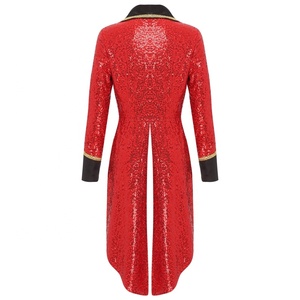 Abrigo de Halloween para <span class=keywords><strong>mujer</strong></span>, esmoquin frontal abierto de manga larga, ropa de abrigo, <span class=keywords><strong>disfraz</strong></span> de <span class=keywords><strong>mago</strong></span> Ringmaster para disfraces de escenario, desfile, ropa de discoteca - Product Image 3