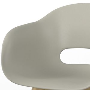 Set di 2 sedie da pranzo per esterni Kona in plastica color tortora, comode ed eleganti - Product Image 5