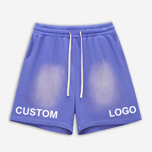 Pantalones Cortos Deportivos de Algodón 100% Pesado para Gimnasio, con Cordón Ajustable, Transpirables, para Hombre - Product Image 5