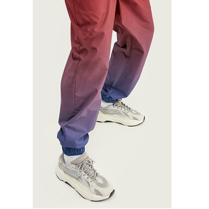 Men’s Gradient Jogger Pants Casual 100% Cotton Lightweight <b>Drawstring</b> Elastic Ankle Cuff Streetwear <b>Trousers</b> Eco Friendly - Product Image 3