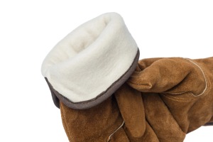 Gants de conduite classiques en cuir de chèvre véritable pour hommes, gants de travail de sécurité en cuir de mouton, gants de travail en peau de chèvre - Product Image 4