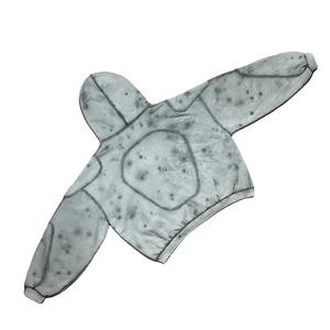 Ropa de calle transpirable algodón de rizo francés Sun Faded Vintage Zip up lavado personalizado parche bordado desgastado sudaderas con capucha para hombres - Product Image 3