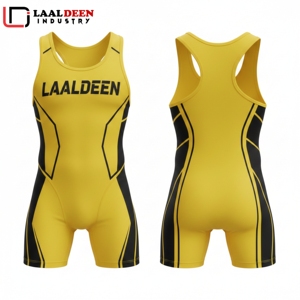 Maillots de lutte personnalisés pas chers Stan Caleb, t-shirts de lutte, uniformes de lutte, maillots en gros, design personnalisé - Product Image 4