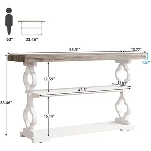 Long Modern Luxury Console <b>Table</b> Solid Wood with <b>Mirrored</b> Stainless Steel <b>Top</b> for Living Room Entry Farmhouse Hotel Decoration - Product Image 2
