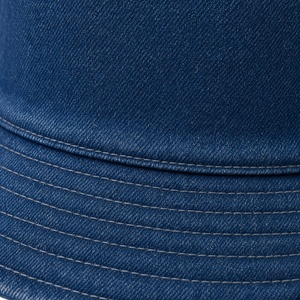 Sombrero de Pescador de Mezclilla Azul Oscuro para Mujer, con Logotipo Bordado ZPhiB, Ala Ancha, Estilo Casual Vintage, para Verano, Protección Solar - Product Image 5