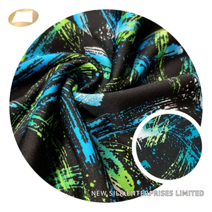 Coolplus-impresión de pantalla de acuarela, tela de Camiseta de punto, 210gsm - Product Image 4