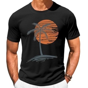 Camiseta personalizada 100% algodón con cuello redondo, camiseta con cuello redondo para hombre, camiseta estampada para hombre, camiseta para hombre, camiseta de manga corta - Product Image 2
