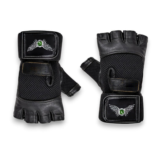 Gants d'entraînement en maille respirante avec protection de la paume et adhérence sécurisée, logo personnalisé, demi-doigts, pour fitness et entraînement - Product Image 3