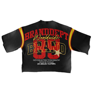 เสื้อยืดคุณภาพสูง แฟชั่นผู้ชาย ดีไซน์ล้างสีดำ สไตล์ฮิปฮอป ผ้าคอตตอนหนานุ่ม เสื้อยืดลายกราฟิกสำหรับผู้ชาย - Product Image 4