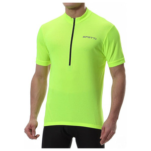 Maillot de cyclisme pour homme à manches courtes avec 3 poches arrière - T-shirt de vélo respirant, anti-humidité et à séchage rapide - Product Image 1