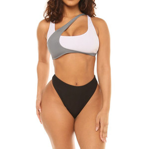 Trajes de Baño para Mujer Más Vendidos, 100% de Alta Calidad, Traje de Baño de Una Pieza de Color Sólido, Disponible a Precio de Mayoreo, Servicio OEM - Product Image 5