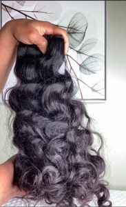 Extensiones de Cabello Humano Remy Indio Rizado Natural, Ondulado Profundo, Puntas Completas, Doble Trama a Máquina, Negro, Pedido al por Mayor - Product Image 5