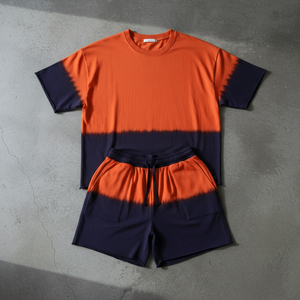 ชุดเซ็ตเสื้อผ้าผู้ชายไซส์ใหญ่ ผ้าฝ้าย 100% ระบายอากาศ แห้งเร็ว สำหรับฤดูร้อน รุ่นใหม่ สไตล์ลำลอง ชุดสองชิ้น เสื้อและกางเกงขาสั้น  รับสั่งทำได้ - Product Image 3