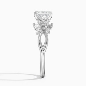 BOJ <b>Ring</b> 083 Princess Cut 925 <b>Silver</b> Flower Cluster <b>Solitaire</b> Diamond <b>Ring</b> 2ct D Color VVS1 Moissanite GRA Certified Low Price - Product Image 3