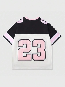เสื้อฟุตบอลอเมริกันแบบตาข่ายสีดำ ขาว ชมพู สำหรับทุกเพศ ผลิตตามสั่ง ราคาขายส่ง RTS ระบายอากาศได้ดี รุ่น AS-AF-608 - Product Image 1
