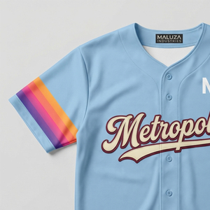 Camiseta de Béisbol Personalizada, Uniforme Deportivo Transpirable, Diseño con Transferencia de Calor, Calidad Profesional, Tendencia en EE. UU. y Europa, MALUZA INDUSTRIES, Manga Corta - Product Image 2