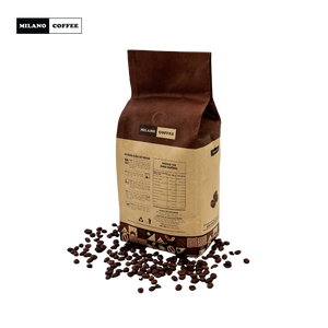 Milano <b>Coffee</b> 1kg City Roast Arabica <b>Robusta</b> Mixed Whole <b>Coffee</b> <b>Beans</b> Zero Additive Commercial Espresso Supply OEM Supplier - Product Image 3