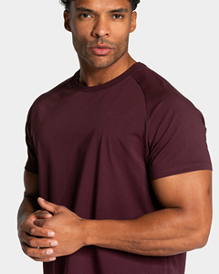 Camiseta de Levantamiento de Pesas, Algodón y Elastano, Elástica, para Gimnasio, Fitness, Entrenamiento, Personalizada, Fabricante OEM - Product Image 3