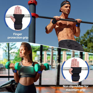 Poignées en cuir double couche, robustes, antidérapantes, protection avancée pour la musculation, l'haltérophilie, la musculation en salle, la sécurité de l'entraînement - Product Image 6