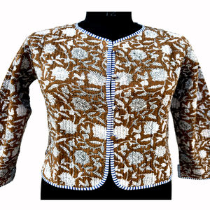 Chaqueta Acolchada de Algodón con Estampado Indio Premium 2026, Chaqueta Reversible con Estampado Floral Bohemio, Chaqueta Corta de Invierno para Mujer - Product Image 3
