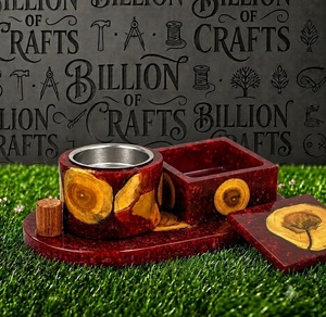 Premium Handmade Wood Resin Incense Bakhoor Burner with Oud <b>Box</b> Eid <b>Ramadan</b> <b>Gift</b> Home Decor Tabletop Accessories - Product Image 2