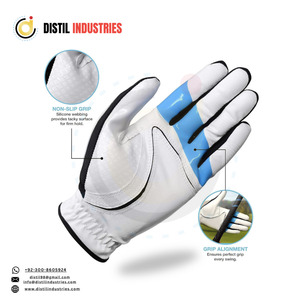 Premium Men's All Weather Sheepskin Leather Golf Gloves for Right Handed Golfers Available in Various Sizes - Product Image 1