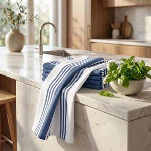 Toallas de Cocina de Algodón Premium – Fáciles de Usar, Lavables, Diseño Bordado Personalizado y Duraderas - Product Image 1