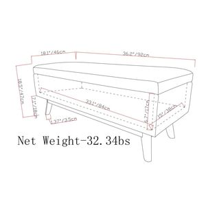Owen <b>Small</b> Distressed Saddle Brown Rectangular Storage Ottoman <b>Stools</b> & Ottomans - Product Image 6