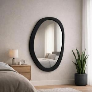 Espejo de Pared de Madera con Incrustaciones de Hoja de Oro, Espejo de Pared de Madera de Lujo para Decoración Elegante del Hogar, Espejo Colgante al por Mayor - Product Image 6