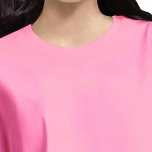เสื้อยืดผู้หญิงผ้าฝ้าย 100% สีพื้น นุ่มสบาย สไตล์ลำลอง ทรงโอเวอร์ไซส์ แขนสั้น สำหรับฤดูร้อน - Product Image 2