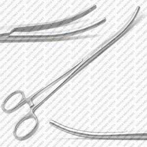Pinces hémostatiques Rankin Crile 10 pouces courbées, pinces chirurgicales vétérinaires, pinces hémostatiques en acier inoxydable, certifiées CE OEM - Product Image 2