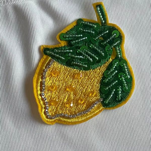 Hot Sale Women's Summer Casual 100% Cotton Sequin Patchwork Tank Top Fashion Tops Breathable Sequin Fabric Casual Style - Product Image 1