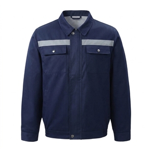 Camisa de Trabajo Gris Claro para Hombre con Dos Bolsillos en el Pecho, Cuello Clásico, Corte Regular, para Otoño - Product Image 5