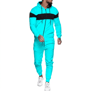 Chándal con Capucha Ecológico para Hombre con Franja Negra, Cremallera Completa en las Mangas, Traje Deportivo Informal para Adultos, Ropa de Invierno - Product Image 2