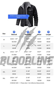 Veste en jean pour femme, style trucker, manches longues, col boutonné, délavée, unie, doublure en coton pour l'hiver, coupe-vent, séchage rapide, écologique - Product Image 2