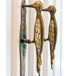 Poignées de porte en métal, poignées de porte en laiton, poignées de porte en acier inoxydable pour hôtel et maison, quincaillerie architecturale décorative d'intérieur - Product Image 2