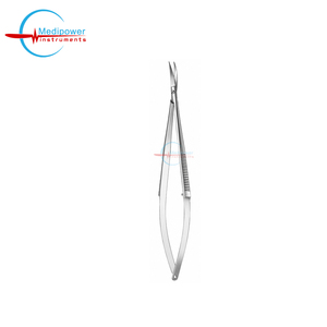 Micro-ciseaux chirurgicaux CASTROVIEJO en acier inoxydable de haute précision, 15 cm, courbés |   Outil médical professionnel à lame tranchante CE - Product Image 3