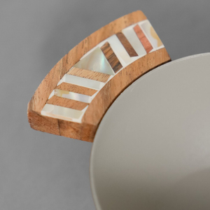 Juego de Tazones de Lujo de 3 Compartimentos con Asa de Mosaico de Madera, Plato para Servir Aperitivos de Alta Calidad al por Mayor - Product Image 6