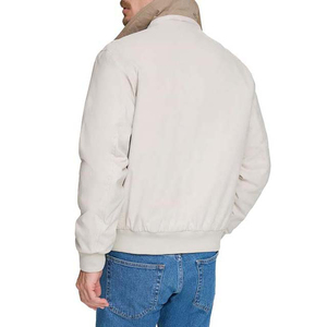 เสื้อแจ็คเก็ตบอมเบอร์ขนแกะโพลีเอสเตอร์สำหรับฤดูหนาว แบบ unisex กันน้ำ เป็นมิตรกับสิ่งแวดล้อม หนานุ่ม รับผลิตแบบ OEM ออกแบบเองได้ คอตั้ง ติดกระดุมด้านหน้า - Product Image 4