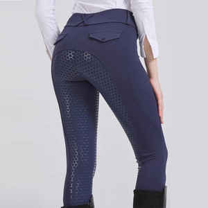Pantalones de equitación ajustados para mujer, leggings ecuestres de silicona de asiento completo, ¡gran oferta de fábrica! - Product Image 4