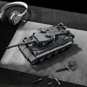 Staudinger N° Modèle de char lourd allemand Tiger 1322 en blocs de construction, jouet éducatif pour enfants et garçons, assemblage de la Seconde Guerre mondiale - Product Image 3