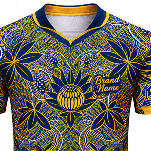 Camiseta de Rugby Sublimada de Alta Calidad, Personalizada, para Hombre, OEM, Profesional, Transpirable, de Secado Rápido, Manga Corta, Antibacteriana - Product Image 4