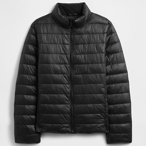 Custom Women's Lightweight Bubble Black Puffer Jacket <b>Winter</b> <b>Quilted</b> Nylon Coat Custom Logo Fashion Outerwear - Product Image 1
