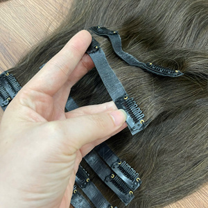 Extensions de cheveux humains vietnamiens à clipser sans couture – Doux et soyeux – Qualité réutilisable - Product Image 4