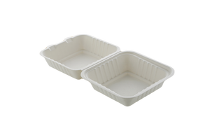 Plantura - Contenedores Desechables para Ensaladas con 3 Compartimentos, Libres de BPA, [8x8], Capacidad de 34 oz, Paquete de 100, Biodegradables, de Caña de Azúcar - Product Image 6