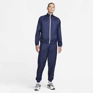 Men's Eco-Friendly Solid Regular Fit <b>Vintage</b> Windbreaker Tracksuit 2-in-1 Design Quick Dry Comfortable Breathable Men Tracksuit - Product Image 1