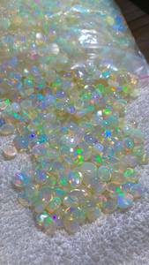 Opales naturelles d'Éthiopie en cabochon, 3/4/5/6/7/8/9/10 MM, pour la fabrication de bijoux, opale de feu en nid d'abeille, opale Welo - Product Image 1